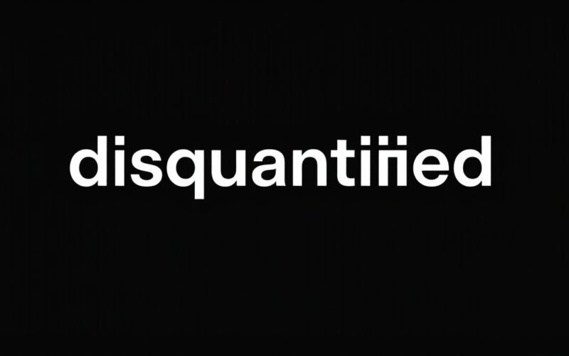 contact disquantified