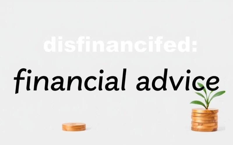 disfinancified financial advice by disquantified